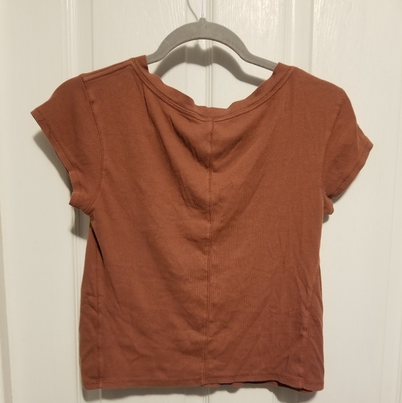 Free People Intimately Orange Crop Top Small - Picture 2 of 6